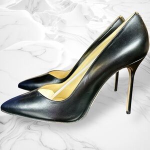NWT Sarah Flint ‘Perfect Pump 100’ in “Black Calf” Leather Size 43 = 12.5 - 13